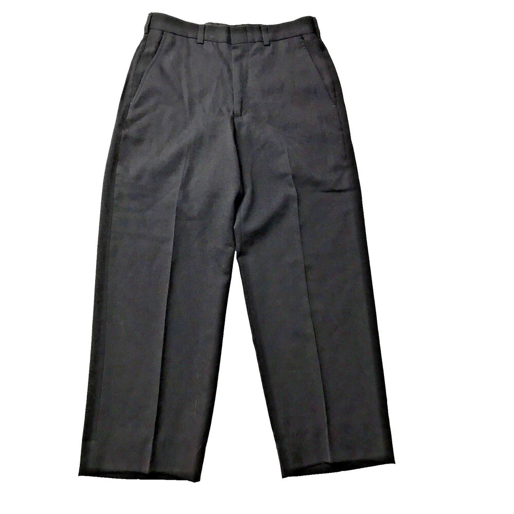 City Streets Men's/Boy's 30x25 Short Suit Pants Slacks Black Polyester/Wool